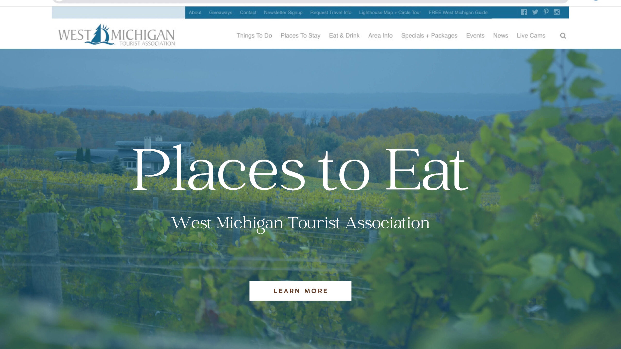 Web Design – West Michigan Tourist Association